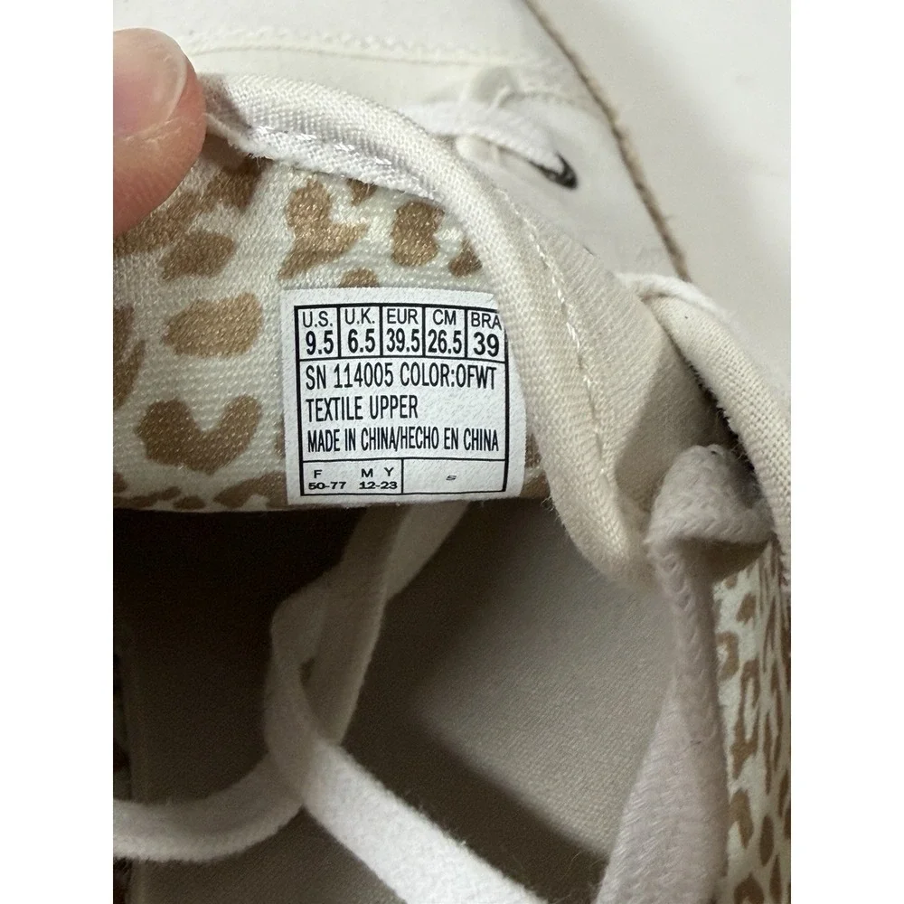 Skechers, Bobs Sesame Espadrille Lace‎ Up Sneakers, White, Size 9.5